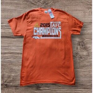 NFL Team Apparel Denver Broncos, men's  t-shirt, M orange 2015 AFC Champions